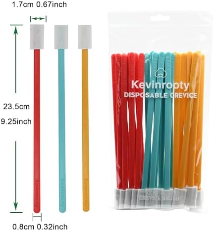 30PCS Disposable Crevice Cleaning Brush kit, Disposable Toilet Brush, Disposable Window Sill Cleaning, Keyboard Cleaning, Car Air Conditioner Cleaning (Color Mixing) - Image 2