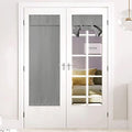 NICETOWN Silver Grey Blackout French Door Curtain Window Cover by NICETOWN