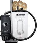 Commercial Lightweight Backpack Bagged Vacuum Cleaner, for Carpet and Hard Floors, 50-Foot Cord, by Rhino by RhinoCleaningMachines