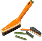 3-in-1 Detail Cleaning Brush, Crevice Grout Brush, Orange by UdealTopia