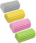 Damp Clean Duster Sponge 4 Pack Household Cleaning Sponges Reusable Dusting Sponge for Brushing Blind Glass Vents Window Mirrors Baseboards by Unknown