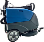 Emotor 15'' Foldable Walk Behind Floor Scrubber Machine Hand Push Scrubber Machine for Industrial Commercial Use,Upgrade Automatic Water Flow, Machine Size 32"X18"X25"(Blue) - Image 5