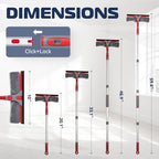 DSV Standard 2-in-1 Window Cleaning Squeegee Kit with 60’’ Extension Pole, Rotatable Bendable Head, Microfiber & Chenille Pads, Window Cleaner Tool for Indoor/Outdoor, High Windows, Shower and Car - Image 2