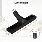 ANBOO 2 Pack 32mm 1 1/4 inches Vacuum Hardwood Floor Attachment Accessories Deluxe Extra Large Hardwood Brush 1-1/4inch Multi Surface Vacuum Attachments 360 Degrees Swivel Head Hard Floor Brush - Image 2