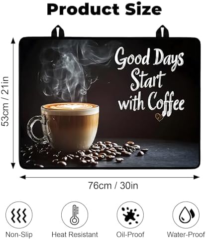 Stove Top Cover for Glass Electric Stove (Cafe, 30" x 21") - Image 2