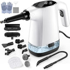 Handheld Steam Cleaner, Portable Steamer for Cleaning with 18PCS Accessories, 12s Fast Heating, Pressurized Steam Cleaner for Home, Kitchen, Bathroom, Car Detailing, Window, and Clothes, White by HomePage