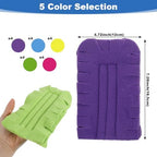 20 Pcs Reusable Duster Refills, 360° Fleece Cleaning Pads for Ceiling Fans, Blinds & Furniture (Blue, Pink, Yellow, Green, Purple, 7.3 x 4.7 Inches) - Image 2