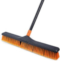 CLEANHOME 24" Push Broom Brush Outdoor for Shop, Deck, Garage, Concrete by CLEANHOME