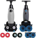Commercial Floor Scrubber, Walk-Behind Electric Floor Cleaner Machine, 17 Inch Lightweight, Dual Tank Rotary Brushes, 13000 Sqft/H for Hospital Bathroom School by Unknown