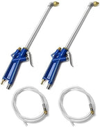 QWORK 2 Set Air Blow Gun Pneumatic Engine Cleaning Gun with 4Ft Hose, Cleaning Degreaser Sprayer Tool by QWORK