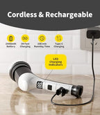 Electric Spin Scrubber, Cordless Household Cleaning Brush with 6 Replaceable Heads, 3 Speeds, LED Display, Lightweight Handheld Power Scrubber for Cleaning Stove/Bowl/Sink/Corner/Tile/Grout-Black - Image 5