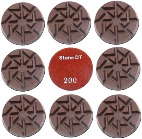 Diamond Polishing Pucks for Floor Grinding Machine, 3 Inch Resin Bond Discs for Concrete, Terrazzo, Marble, Granite, 200#, 9PCS - Image 2