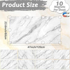 8 Pcs Fluorescent Light Covers with 80 Magnets Decorative for Classroom Ceiling Lights 4 x 2 Feet Magnetic Light Cover Filter Easy Install for Office Hospitals Drop Home Ceiling Supplies (Marble) - Image 2