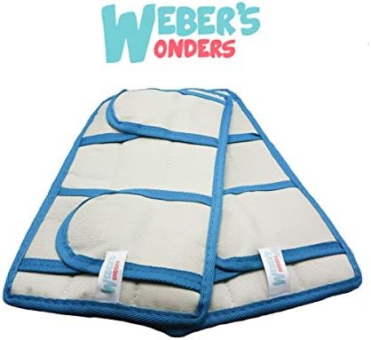 Weber's Wonders Set of 2 Microfiber Weber’s Wonders Prime Mop Pads - Washable - Reusable - Durable - Works with Swiffer and ReadyMop Heads - Image 2