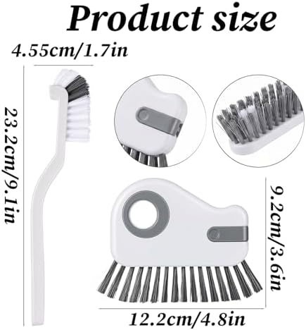 2Pcs 2 in 1 Groove Cleaning Brush Window Track Cleaning Tool - Image 2