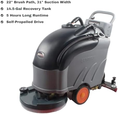 SUNMAX 22" Self-Propelled Commercial Floor Scrubber, 14.5-Gal Tank - Image 2