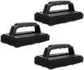 3pcs Grill Brush Scraper Heavy Duty Griddle Scrubber Scouring Pad Griddle Cleaning Brush for Charcoal Gas Grills Cast Iron Cookware Oven Grate Stovetop BBQ Cleaning by Luxshiny