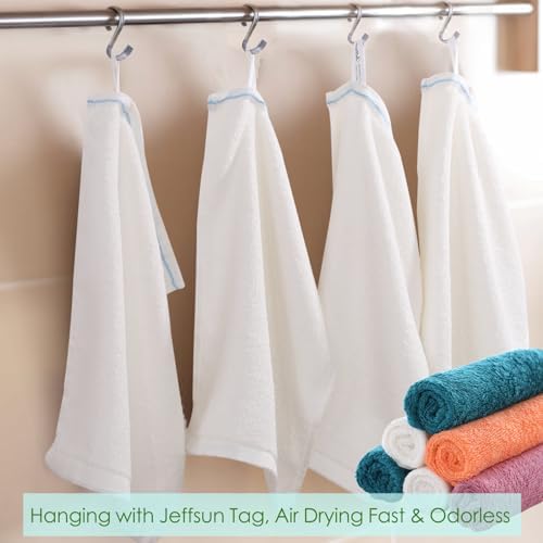 Dish Washcloths 12 Pack,Terry Reusable Cleaning Cloth,14''x10'',White - Image 5
