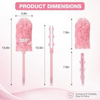 OskokClean Duster Refills Kit with 13" Handle, 10 Count, Pink - Image 2