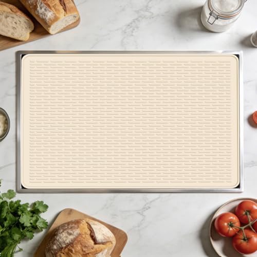 LONGKING Stove top Cover for Electric Stove - Silicone Stove Mat for Glass Top Stove, Range Covers for Electric Stove, Beige, 30"x21" (Standard) - Image 2