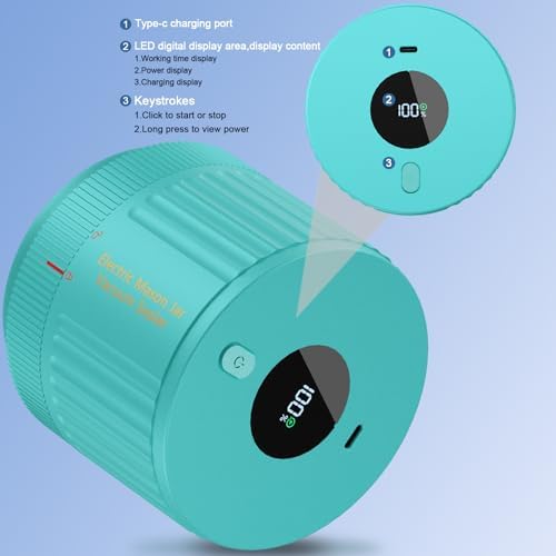 LOVE MOMENT Electric Mason Jar Vacuum Sealer Kit - Green - Image 6