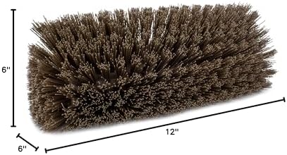 SPARTA Multi-Level Tile Scrub Brush 12" Wide Brush Head, Heavy-Duty Tile Cleaning Brush with End Bristles for Commercial Tiles, Tubs and Floor, Plastic, 12 Inches, Brown - Image 6