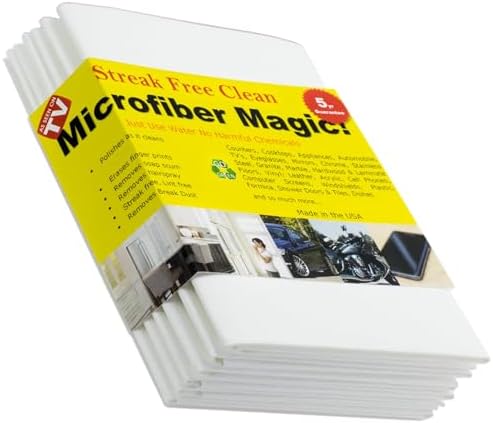 Microfiber Magic Cloth, Streak-Free Glass & Window Cleaning Cloth, 6-Pack by AERaiGroup