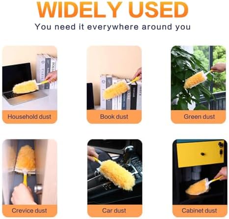 Heavy Duty Duster Refills, Unscented Disposable Dusters Kit for Cleaning Dusting Furniture Blind Ceiling Fan, Multi Surface 360 Feather Duster (100) - Image 6