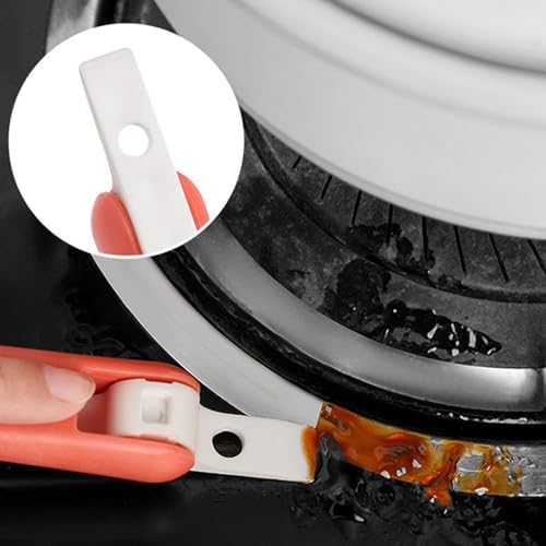 2pcs Multifunction Kitchen Cleaning Brush Hood Steel Wire Tool Orange - Image 4