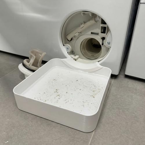 Washing Machine Drain Funnel for Siemens Bosch - Drip Tray for Fluff Filter Cleaning, Prevents Laundry Room Floods, Compatible with BSH Group Models (Bosch, Siemens, Neff, Constructa) - Image 6