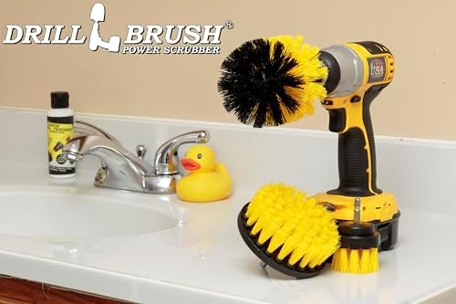 Drillbrush Drill Brush Attachment Set for Bathroom, Tile & Grout Cleaning - Image 2
