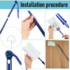 Colingmill 8 Pack Replacement Duster Handles, 3 Ft Extendable, Blue - Image 2