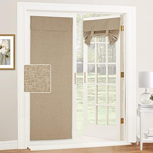 RYB HOME French Door Curtains for Patio Sliding Glass Door, Window Covering by RYBHOME