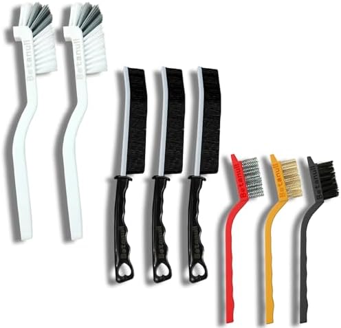 Betanull Crevice Cleaning Brush Set, Multi-Purpose Hard Bristle Brushes by Betanull