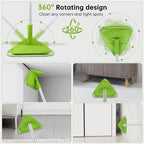 Wall & Baseboard Cleaner Mop Tool with 82'' Long Handle, 360 Degree Rotating 3-in-1 Ceiling Cleaning Tool Duster for Cleaning Painted Walls, Window, Floor, 6 Replacement Microfiber Chenille Pads - Image 3