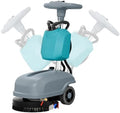 C4 15" Walk-Behind Commercial Floor Scrubber Machine, 500W Motor by KARHDIR