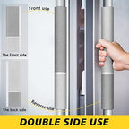 Refrigerator Door Handle Covers, 4pcs, Kitchen Appliance Decor, Fridge Microwave Dishwasher Cloth Door Covers, Keep Kitchen Appliance Clean from Smudges, Drips, Food Stains, Oil (Gray) - Image 3
