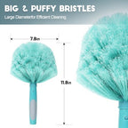 TelesPro 30 Feet High Reach Cobweb Duster with 6-24Ft Extension Pole, Webster Cobweb Duster with 5-Stage Telescopic Aluminum Pole, Spider Web Brush for Outdoor & Indoor Cleaning - Soft Bristles. - Image 2