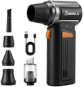 150000RPM 2 in 1 Air Duster & Vacuum, Cordless Electric Compressed Air Duster with 4 Speed & One-Click MAX, Rechargeable Air Blower for PC Car Keyboard Cleaning by SHMALA