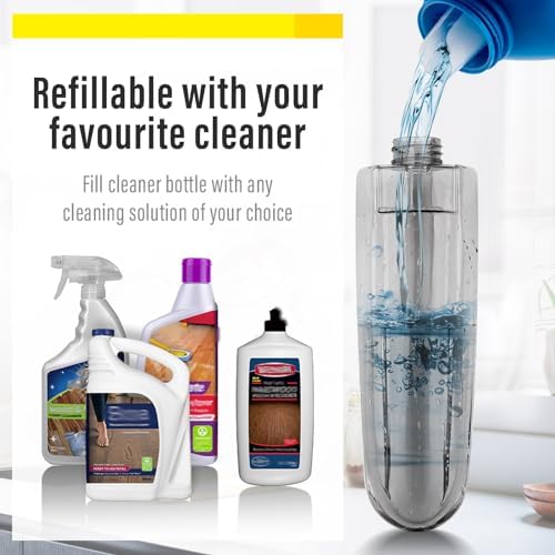 Wet Spray Mop for Floor Cleaning with 14 oz Bottle & 3 Microfiber Pads - Image 4