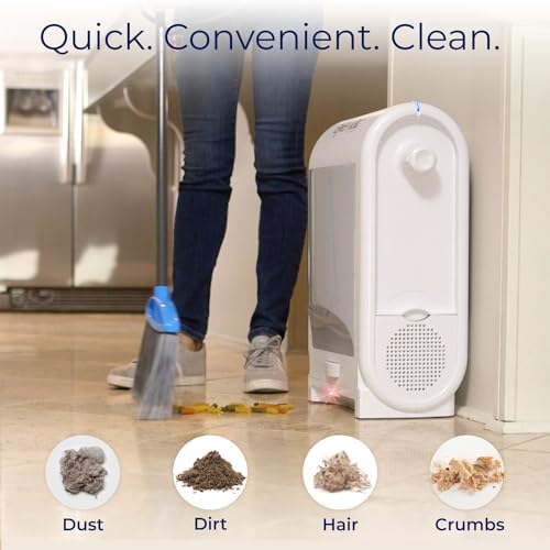 EyeVac Pro Touchless Vacuum Automatic Dustpan - Ultra Fast & Powerful - Great for Sweeping Salon Pet Hair Food Dirt Kitchen, Corded Canister Vacuum, Bagless, Automatic Sensors, 1400 Watt (White) - Image 3