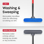 Tyroler Window Washing Kit with Extension Pole 12"-80", 100% Silicone Head - Image 2