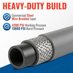 YAMATIC 3/8" Non-Marking Pressure Washer Hose 100 FT, Swivel Quick Connect - Image 5