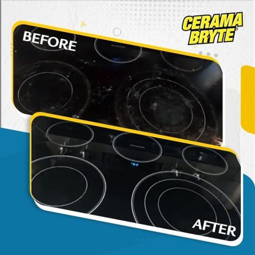 Cerama Bryte Removes Tough Stains Cooktop and Stove Top Cleaner for Glass - Ceramic Surfaces, 1-28 oz - Image 6