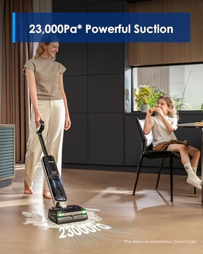 Tineco Floor ONE S9 Master Wet Dry Vacuum Cleaner, StreakFree Scraper, ThermoBlast Tech, Hot Water Mopping, 3.9inch Ultra-Slim Body, 23kPa Suction, Flashdry Self-Cleaning System - Image 4