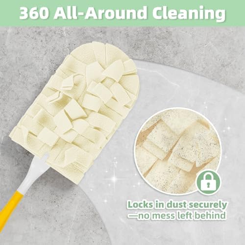 12 PCS Microfiber Reusable Duster Refills for Swiffer Duster - Image 5