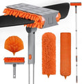 Ceiling Fan Cleaner Duster with 72‘’ Extendable Long Handle Cleaning Duster Kit, Reusable Chenille & Microfiber Mop Head for High Ceiling Fan Blade Wall Blinds Cobweb by Unknown