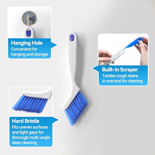 Crevice Cleaning Brush Set for Kitchen & Window Tracks, 4-Piece - Image 3