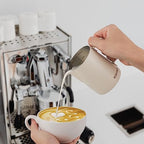 Milk Frothing Pitcher, 350ml/12oz Steaming Pitchers Stainless Steel Milk Coffee Cappuccino Latte Art Barista Steam Pitchers Milk Jug Cup with Decorating Art Pen, Matte White - Image 3