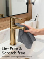Microfiber Cleaning Cloths Roll 75 Pack 12x12 Inch Lint Free - Image 4
